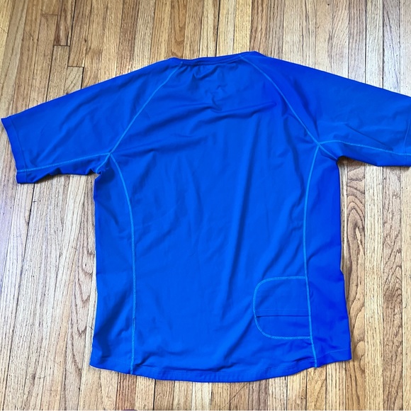 Coolibar T Shirt Adult Large Blue UPF 50+ UV Protection Suntect Tee Mens Swim - Picture 2 of 6